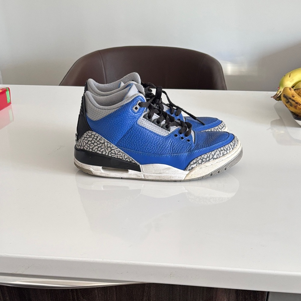 Jordan Blue and Gray Sneakers
